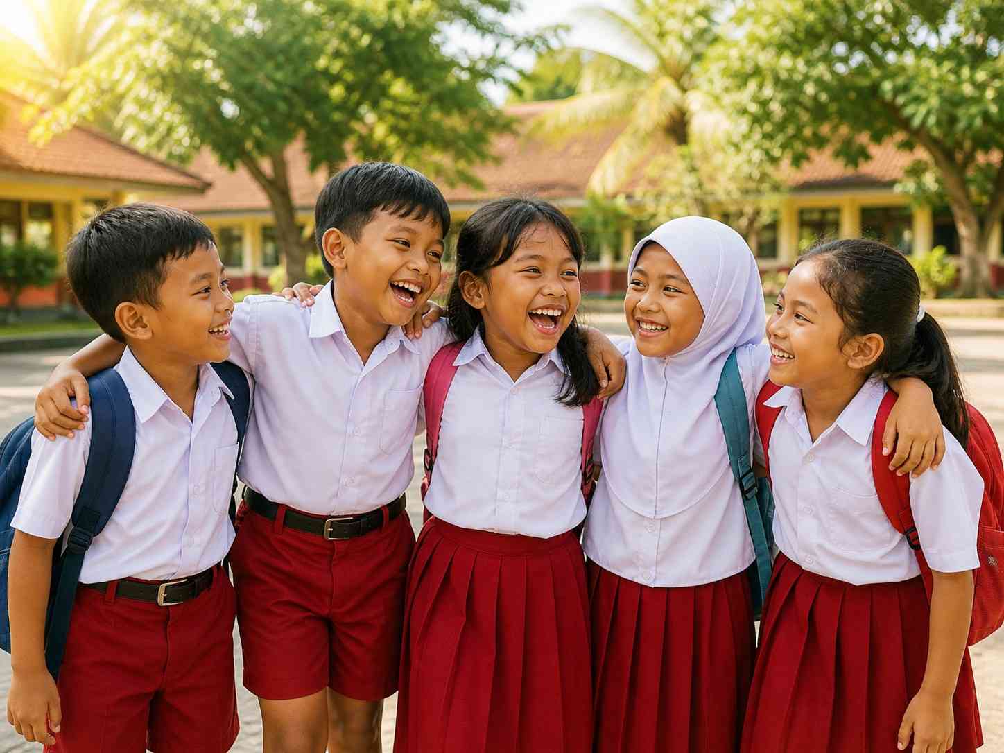 Kelompok anak SD bersama